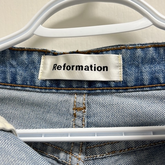 Reformation Fawcett Wide Leg Jeans | Size 25 Acadia - Picture 4 of 15
